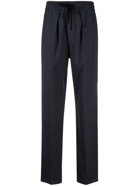 Pantaloni talie inalta ISABEL MARANT ETOILE albastri din lana si spandex/elastan