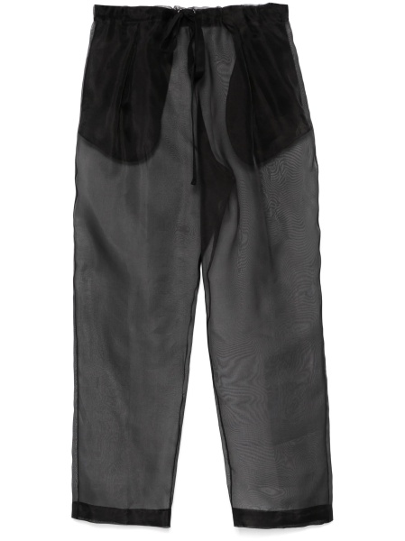 Pantaloni talie inalta Khaite negri