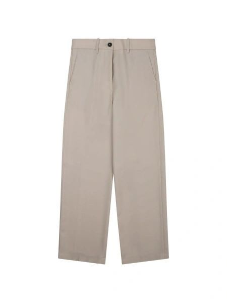 Pantaloni talie inalta NINE:INTHE:MORNING neutri