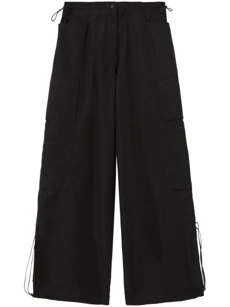 Pantaloni talie inalta Palm Angels track negri