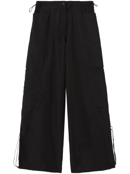 Pantaloni talie inalta Palm Angels track negri