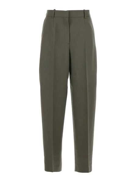 Pantaloni TOTEME verzi din lana
