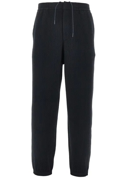 Pantaloni Travel Essential embossed jersey pants