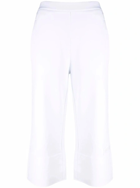 Pantaloni trei sferturi Stella McCartney albi