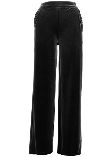 Pantaloni Wide leg chenille pants