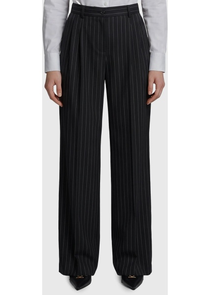 Pantaloni Wool Chalk Stripe Trousers