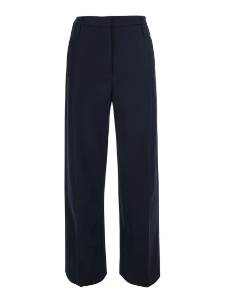 Pantaloni 'Zillo' Blue pants with hidden closure on the front in fabric for women