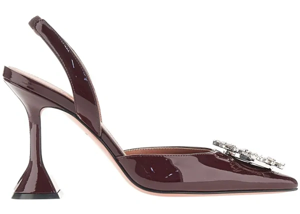 Pantofi 'Begum Sling' patent leather slingback pumps