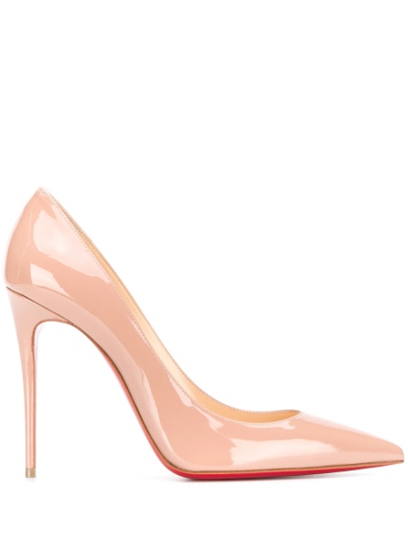 Pantofi cu toc Christian Louboutin neutri din piele