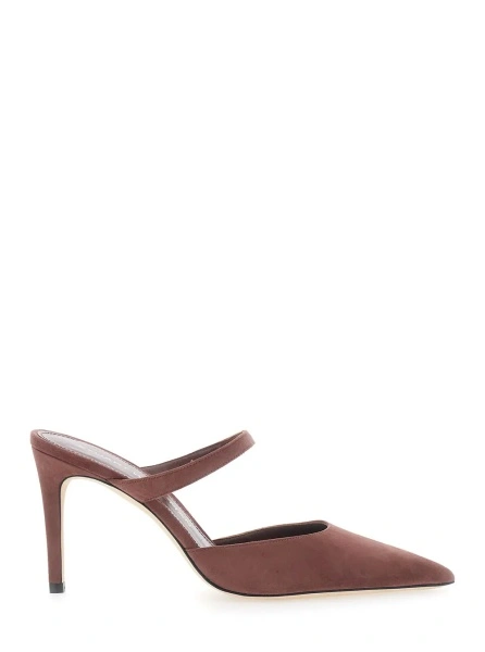 Pantofi cu toc Stuart Weitzman maro din piele