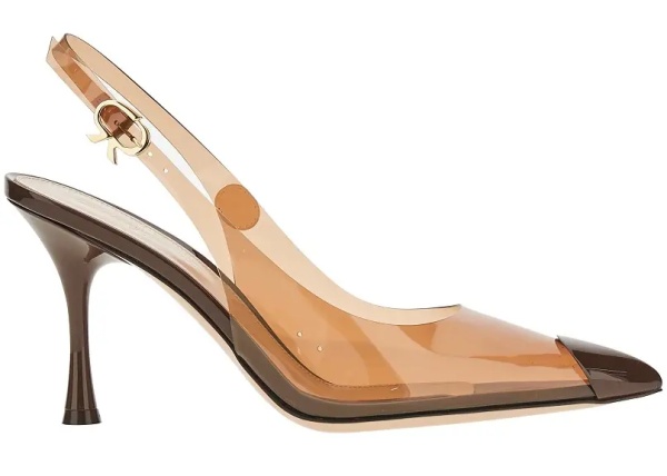 Pantofi 'Diana' Plexi slingback pumps