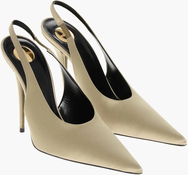 Pantofi Satin L'entracte Slingback Pumps With Stiletto Heel 13Cm*