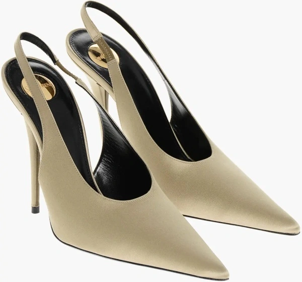 Pantofi Satin L'entracte Slingback Pumps With Stiletto Heel 13Cm*