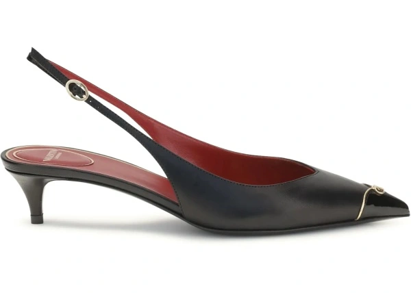 Pantofi VLogo Signature kitten-heel slingback Pumps