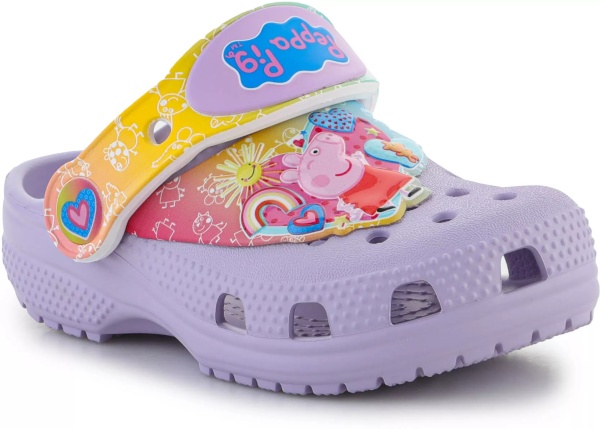 Papuci Classic Peppa Pig Clog T Lavender