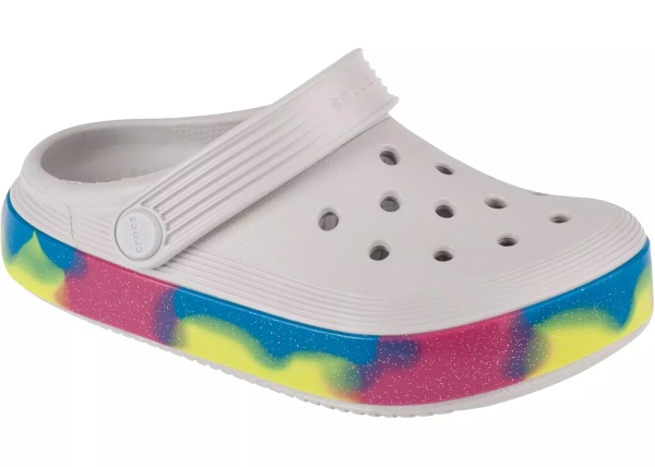 Papuci Off Court Glitter Band Kids Clog