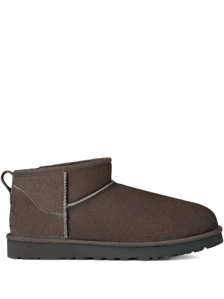 Papuci UGG maro din piele