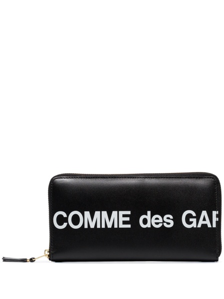 Portofel Comme des Garçons negru din piele