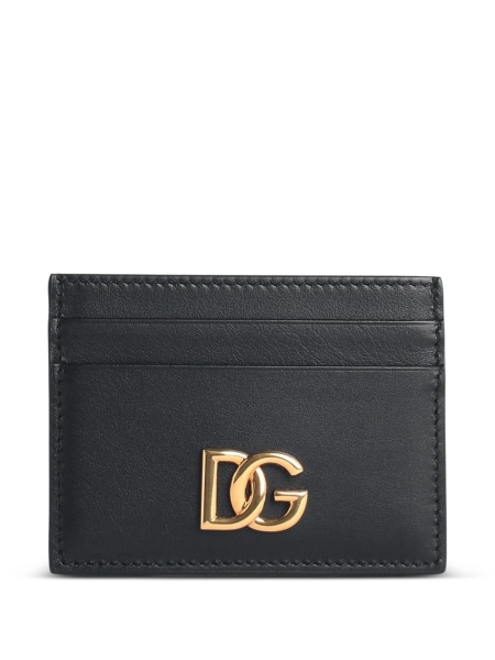 Portofel Dolce & Gabbana DG Logo negru din piele