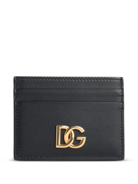 Portofel Dolce & Gabbana DG Logo negru din piele