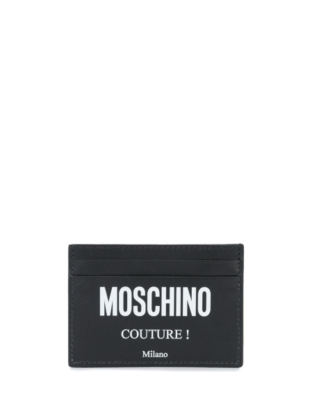 Portofel Moschino negru din piele