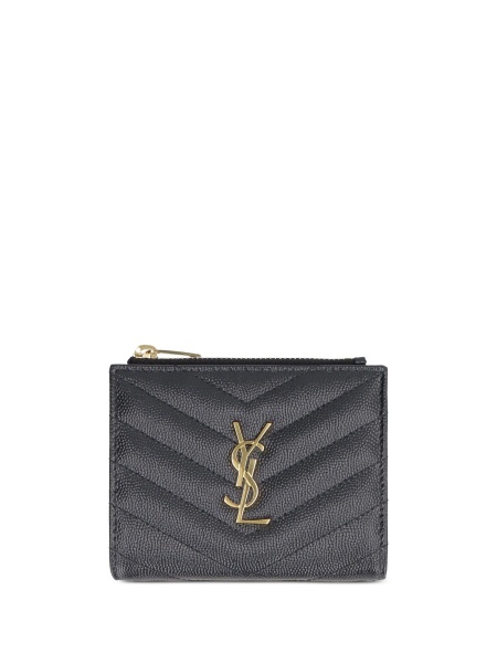 Portofel Saint Laurent negru din piele