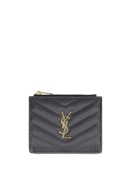 Portofel Saint Laurent negru din piele