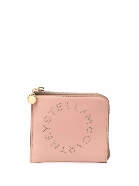 Portofel Stella McCartney roz din poliuretan