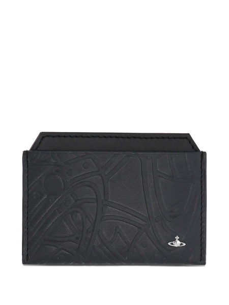 Portofel Vivienne Westwood negru din piele