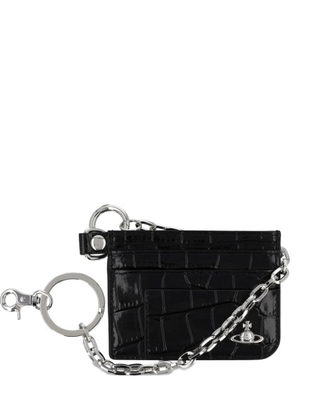 Portofel Vivienne Westwood negru din piele