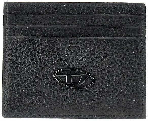 Portofele Grained leather cardholder