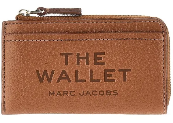 Portofele Grained leather zip wallet