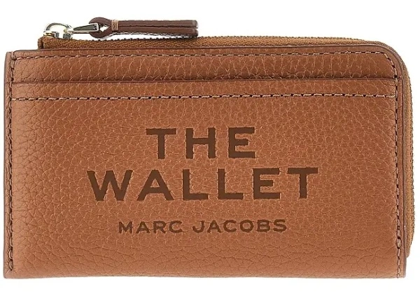 Portofele Grained leather zip wallet