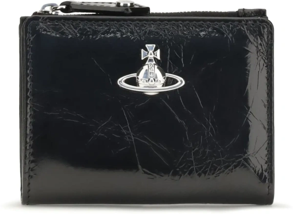 Portofele Slim Flap leather Wallet with Orb plaque