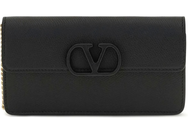 Portofele VLogo signature grainy calfskin chain Wallet