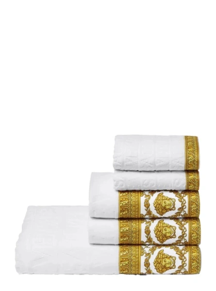 Prosop de baie VERSACE HOME alb din bumbac