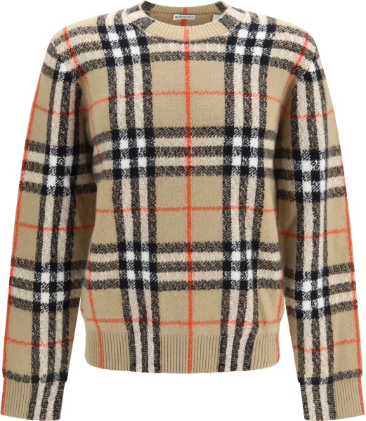 Pulover Burberry 'Check' multicolor din casmir