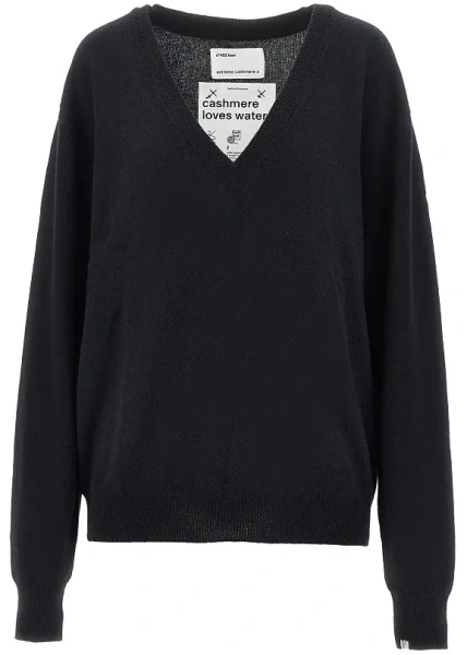 Pulover EXTREME CASHMERE negru din casmir 'n.492 ben'