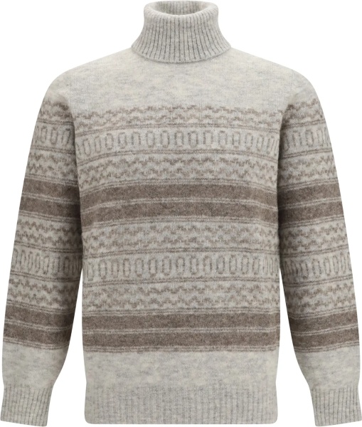 Pulover Fair Isle knit turtleneck Sweater