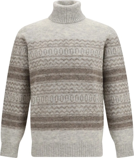 Pulover Fair Isle knit turtleneck Sweater