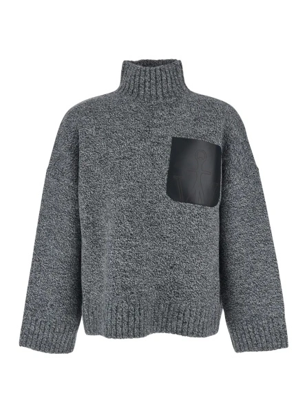 Pulover JW Anderson gri din lana