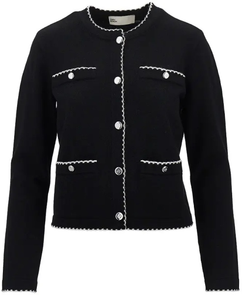 Pulover 'Kendra' cardigan with scalloped edges
