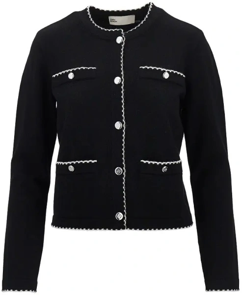 Pulover 'Kendra' cardigan with scalloped edges