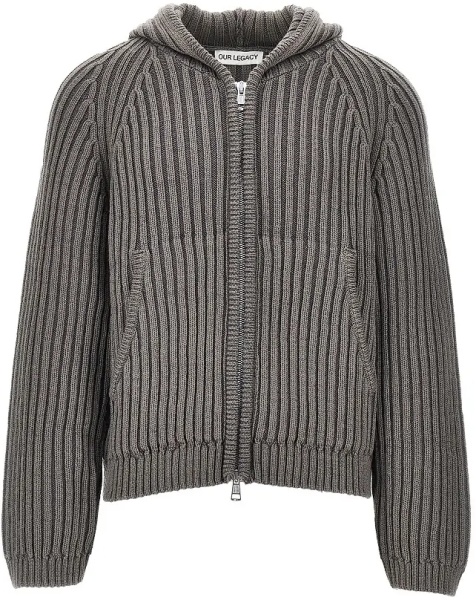 Pulover 'Level' full-zip hooded cardigan