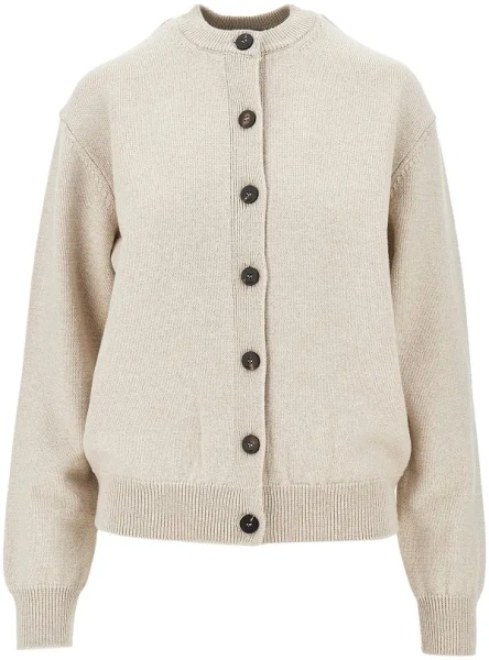 Pulover Logo intarsia merino wool cardigan