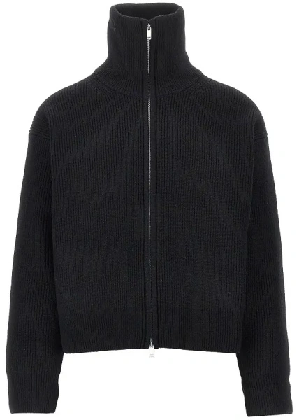 Pulover Merino wool full-zip cardigan