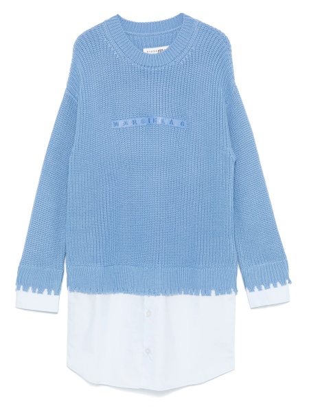 Pulover MM6 Maison Margiela albastru