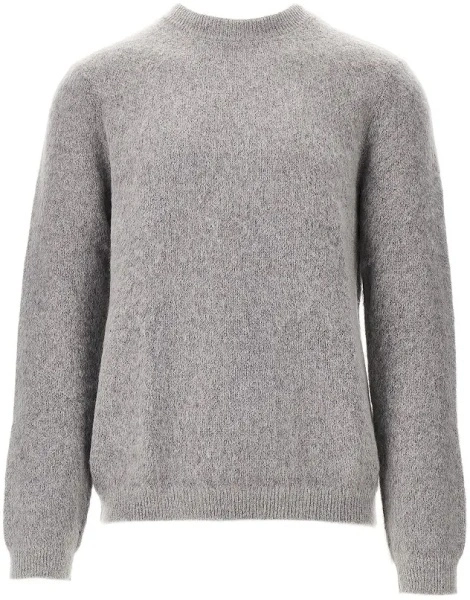 Pulover Mohair blend crewneck sweater
