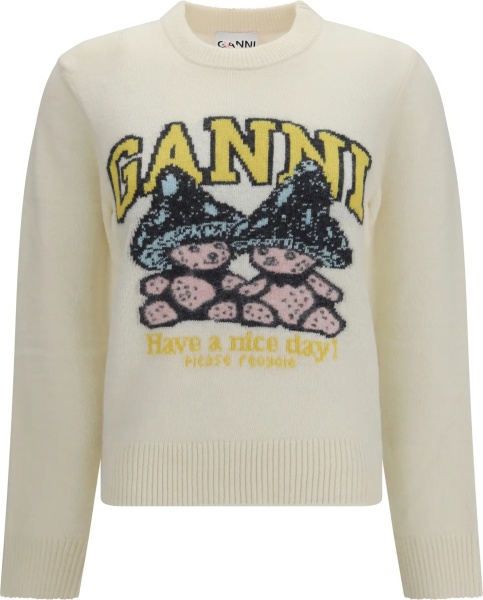 Pulover Mushroom Teddy wool-blend Sweater