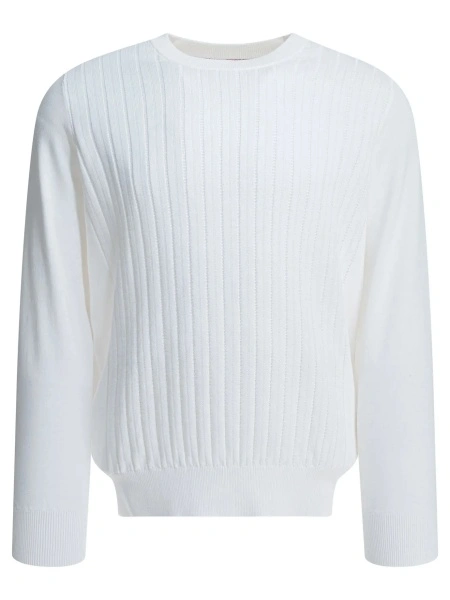 Pulover Ribbed crew-neck sweater